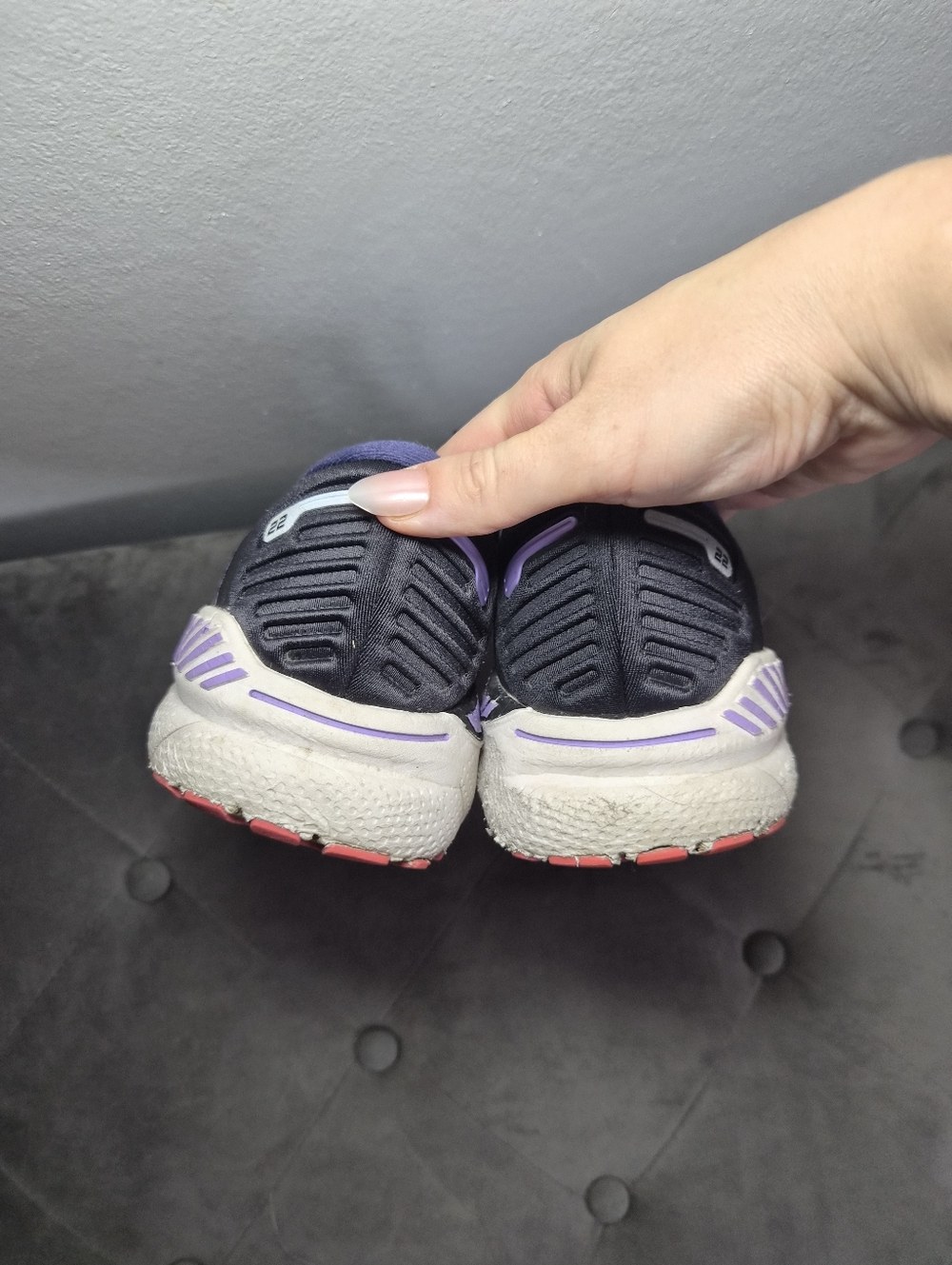 Brooks Women's Adrenaline Gts Running Sneakers - Navy, Coral & Purple 10 — image 3 of 8